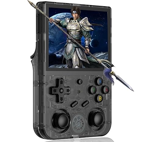 RG353V Retro Handheld Game with Dual OS Android 11 and Linux,RG353V with 64G TF Card Pre-Installed 4452 Games Supports 5G WiFi 4.2 Bluetooth Online Fighting,Streaming and HDMI
