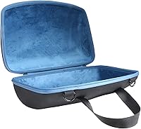 Vista 4 de co2CREA Estuche rígido de repuesto para altavoz portátil JBL Xtreme 3 / Xtreme 2 (funda negra + interior azul)