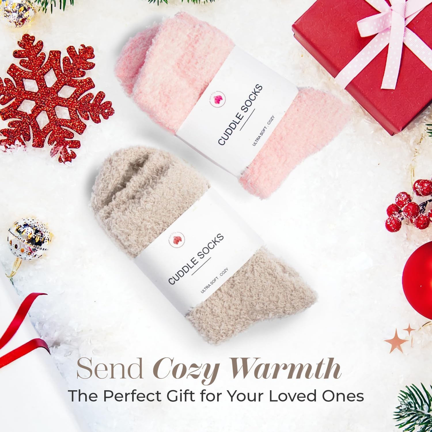 Fuzzy Socks for Women & Men - Cozy Cloud Socks for Sleeping, Gifts, Spa, Travel, Stress Relief, Lounge Wear - Image 5