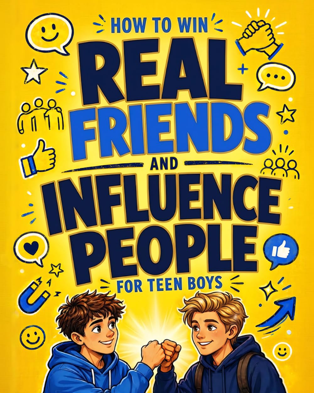 How To Win Real Friends And Influence People For Teen Boys: How To Talk With Confidence, Make Real Friends, Earn Respect, And Stop Feeling Awkward In Social Situations. Social Skills For Teens.