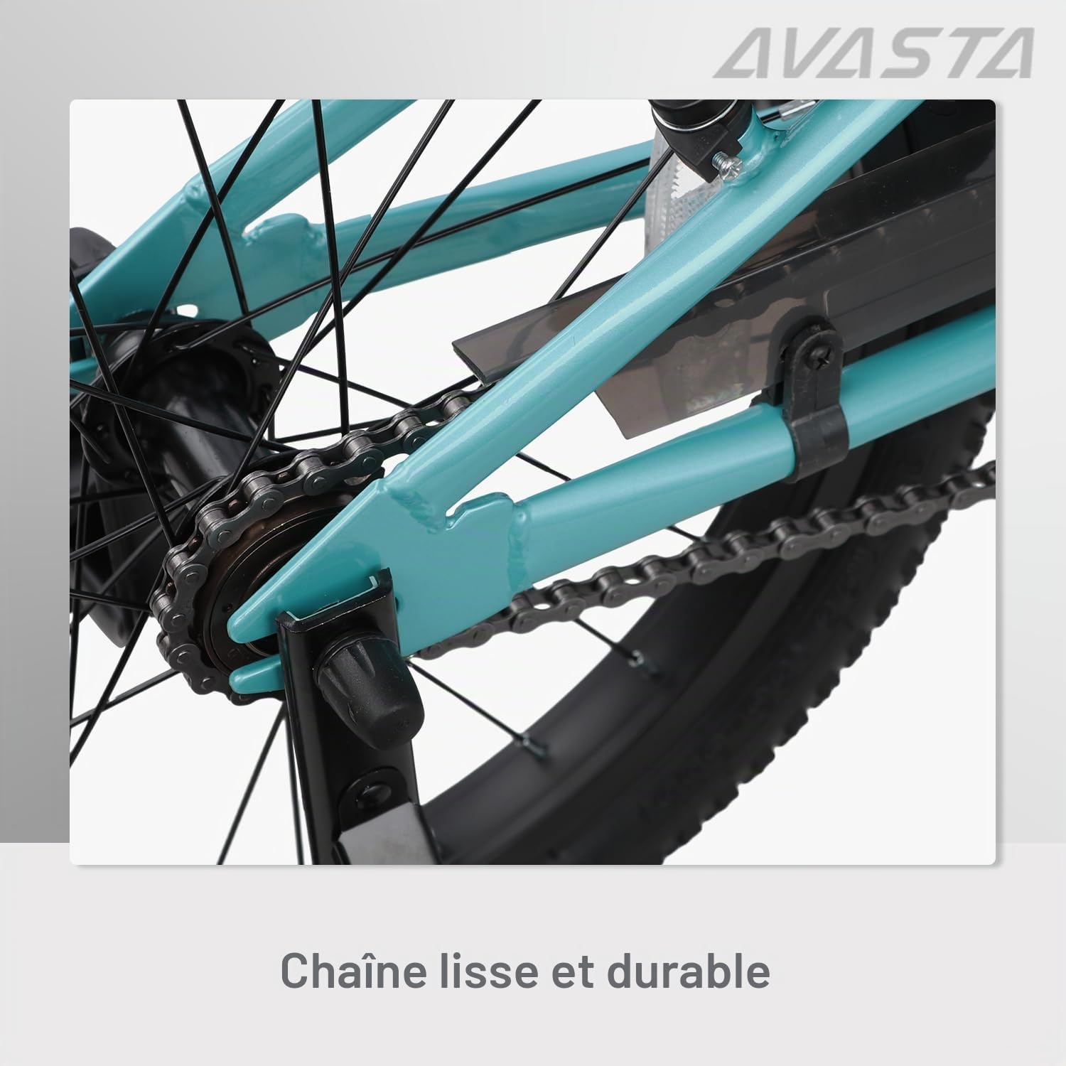 AVASTA Bilbo Vélo pour Enfants 18, 20 et 24 Pouces pour garçons et Filles âgés de 5 à 14 Ans, avec Guidon et Selle réglables, Deux Freins V-Brake et Une béquille, Disponible en Plusieurs Couleurs
