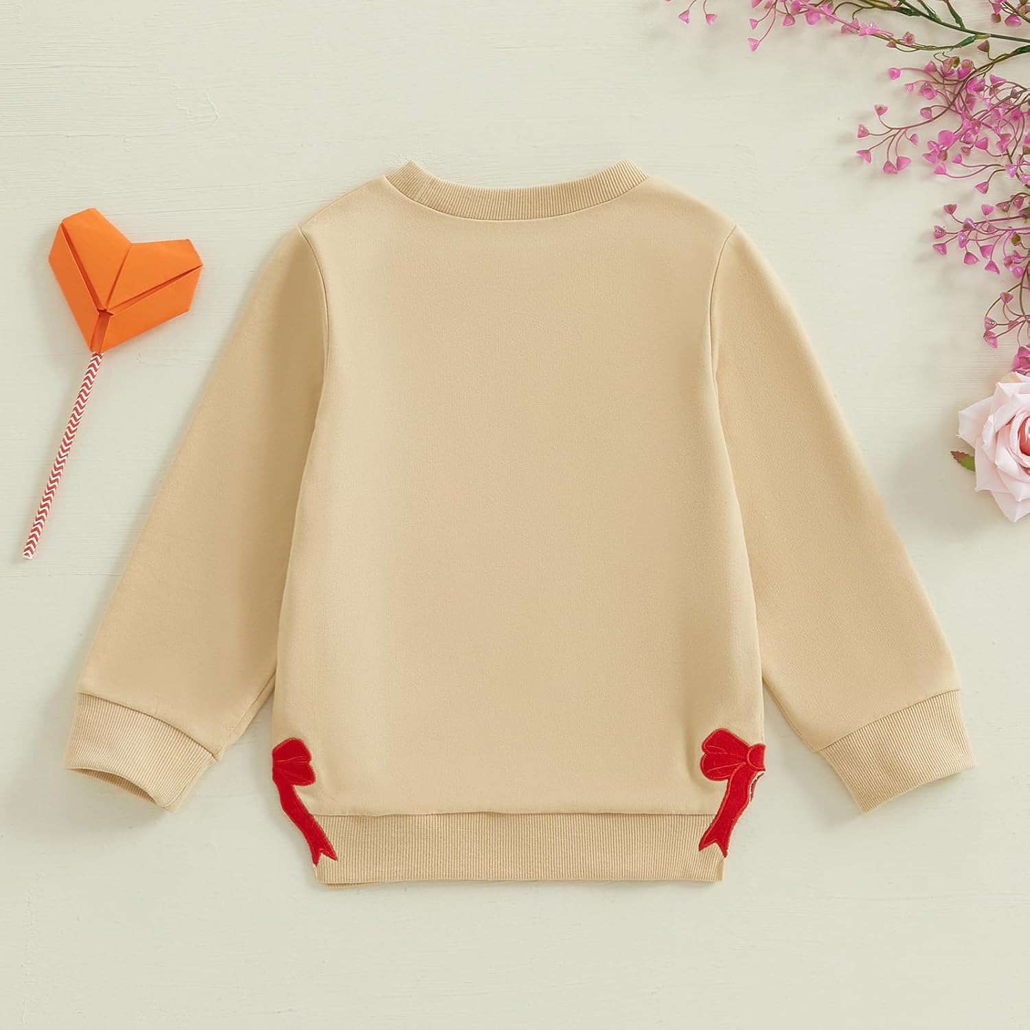 Lesimsam Toddler Baby Boy Girl Valentines Outfit Crewneck Sweatshirt Letter Print Long Sleeve Pullover T-Shirt Tops - Image 4