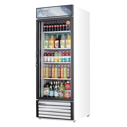 Everest EMGR24 Merchandising Refrigerador 1 Puerta de Cristal, 115 V, NSF - 25 pies cúbicos