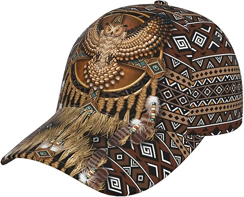 Gorra de béisbol india nativa americana para mujeres y hombres, ajustable nativo americano, gorra de pesca para sol y playa