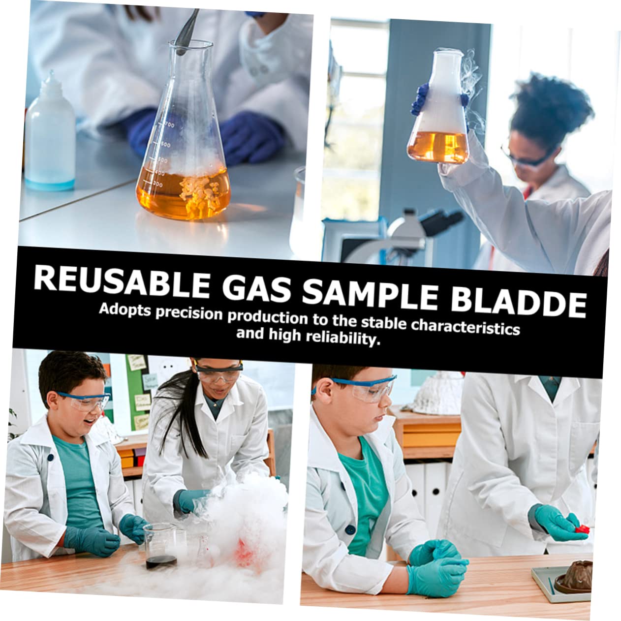 Vescica Per Campionamento Gas Riutilizzabile - Per Laboratorio, Alta Pressione - Foto 5