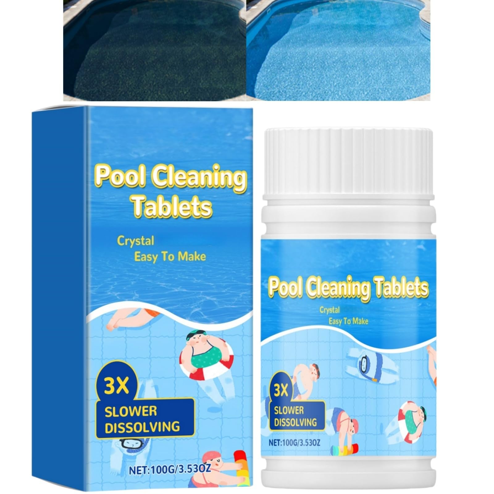 Pool Cleaning Tablets,Multifunction Chlori/ne Tablets