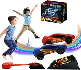 greatdaily Dueling Stomp Racer, Racing Car Toys - Launcher Race Game Cars Set - Car Ramp Toy - Outdoor Boys Dueling Vehicle Toys STEM Gifts For 5-12 Years Old Children, Kids, Teens,
