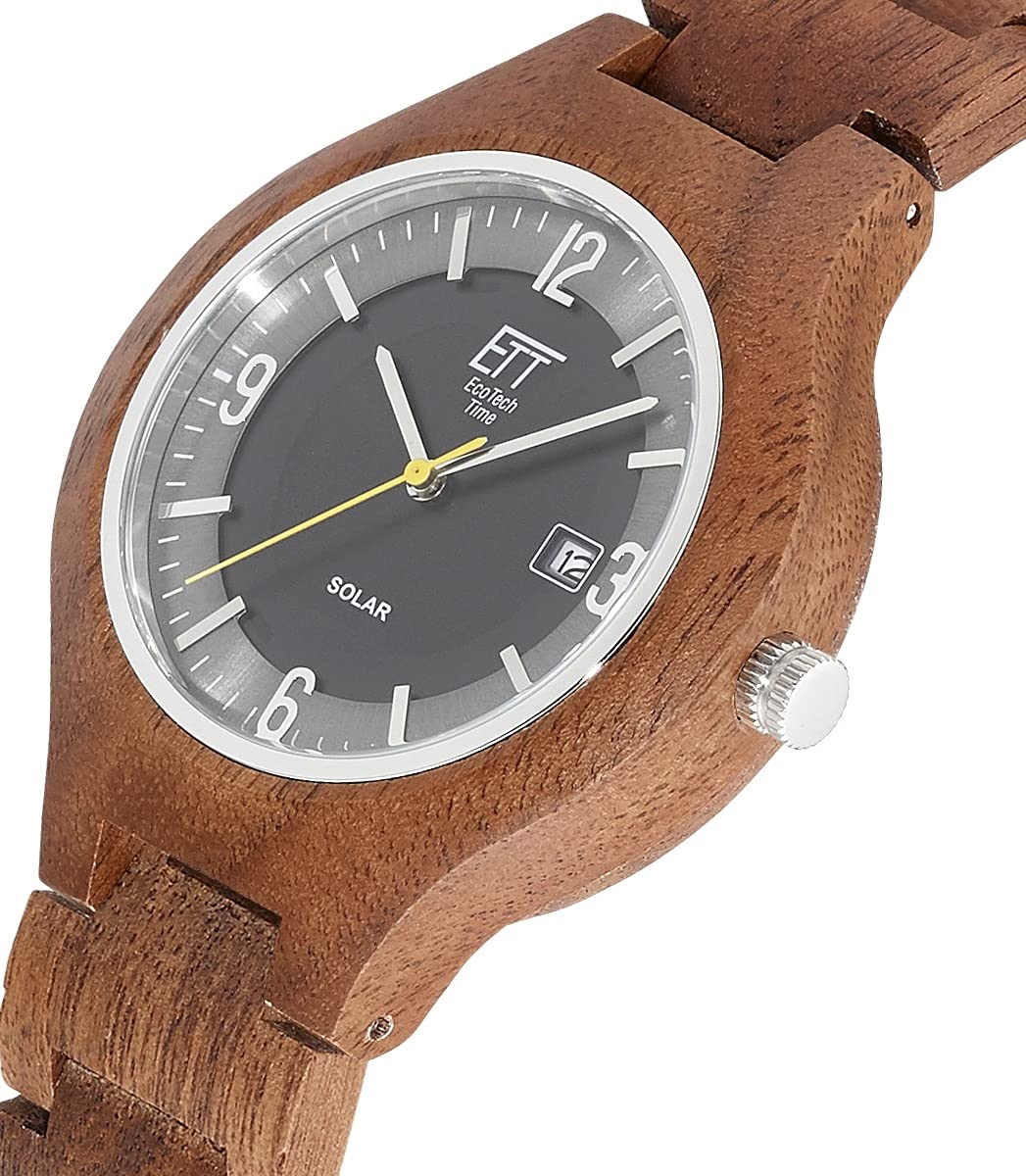 ETT Eco Tech Time Analogowy model ETT EGW-12123-22SET Solar Drive Osoyoos Wood 42mm 3ATM. Marka