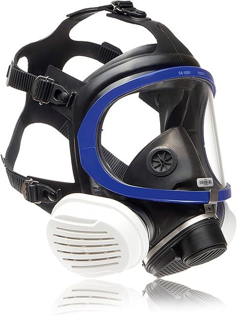 Dräger X-plore 5500 Full Face Mask Respirator + 2x Reusable P3 R filters | Set for Construction, Woodworking, DIY and Work