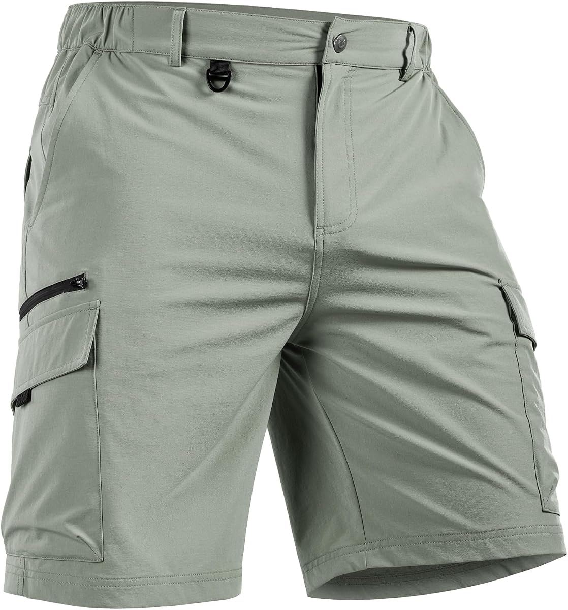 Pantalón corto de senderismo cargo para hombre NORTHYARD 9" ligero de secado rápido al aire libre | Táctico,trabajo,pesca,deporte,camping,informal, viaje, 7 bolsillos múltiples,transpirable, elástico en 4 direcciones, cintura elástica, repelente al agua