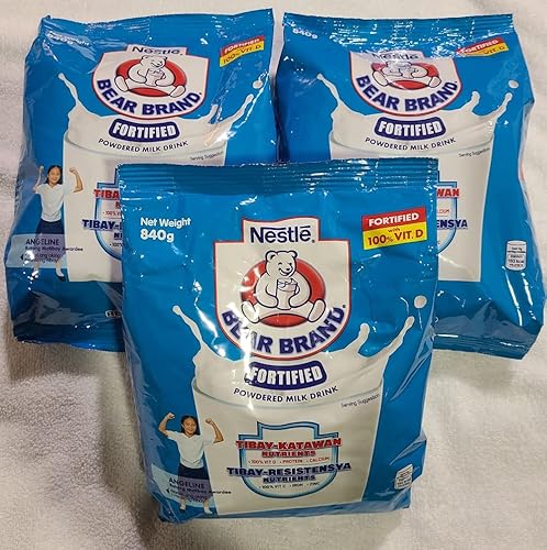 Bear Brand Leche en polvo fortificada 29.63 oz (paquete de 3)