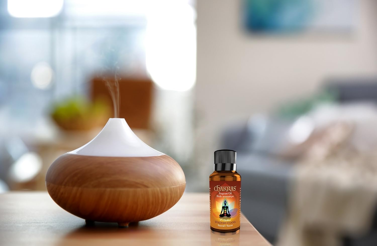 Chakras Essential Oils - Sacral Chakra - Svadhisthana - Concentrated Natural Oils for Aromatherapy, Massage, Reflection, Meditation, Environmental Scenting and Energy Work