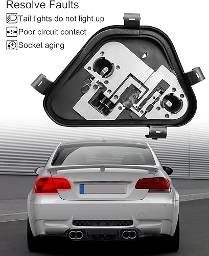 Miniatura 3 de QNHEAY Luces traseras derechas para pasajero, conector de enchufe de panel de enchufe, 3 bombillas aptas para BMW Serie 3 320i 328i 335i 328d