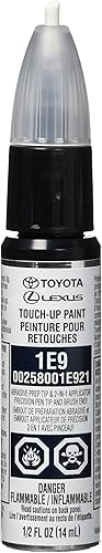 Genuine Toyota 00258-001E9-21 - Bolígrafo de pintura de retoque de mica gris galáctico (1/2 fl oz, 0.5 fl oz)