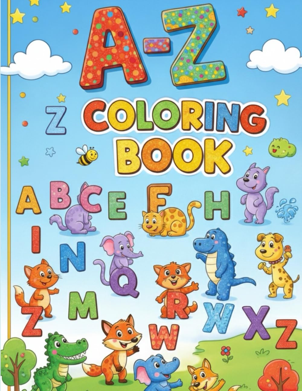 Alphabet Animals Coloring Book for Kids: A–Z Tracing and Fun Animal Worksheets for Ages 3–6