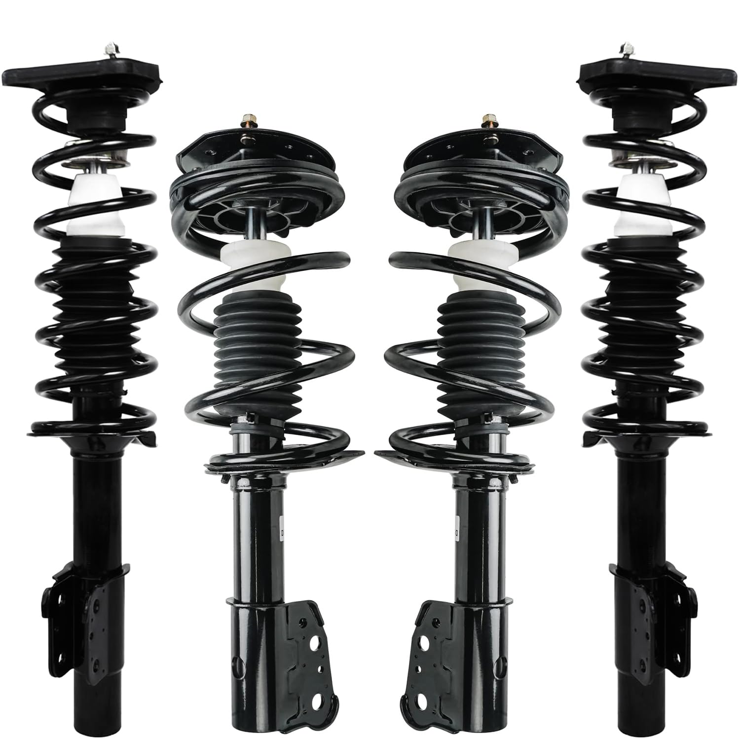 Detroit Axle - 4pc Struts for Chevrolet Malibu Classic Pontiac Grand Am Oldsmobile Alero Cutlass, 4 Complete Front and Rear Struts & Coil Spring