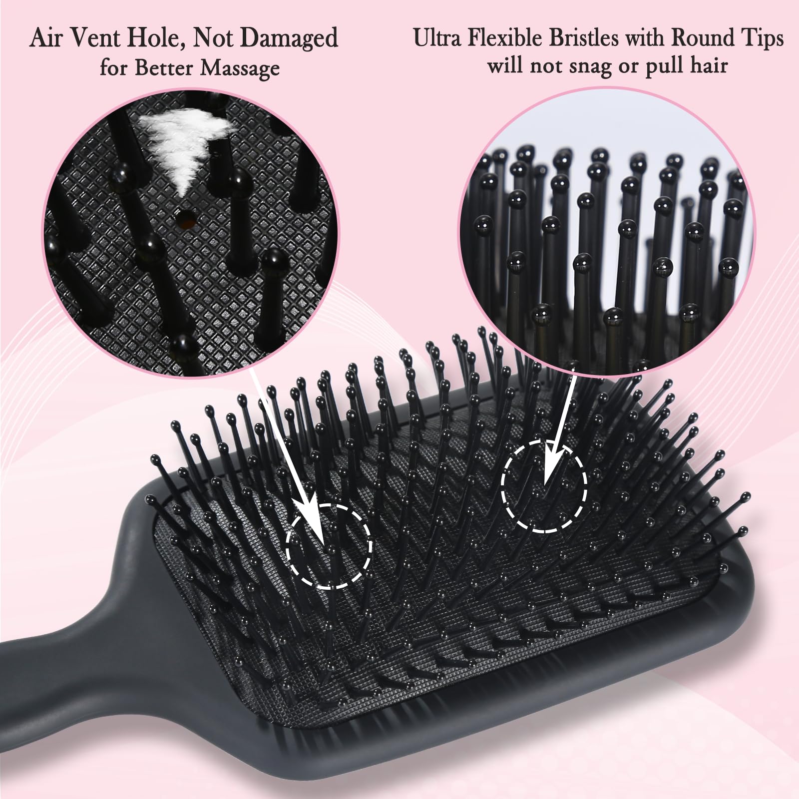 LORSEX 2 Pack Hair Brush - Image 3
