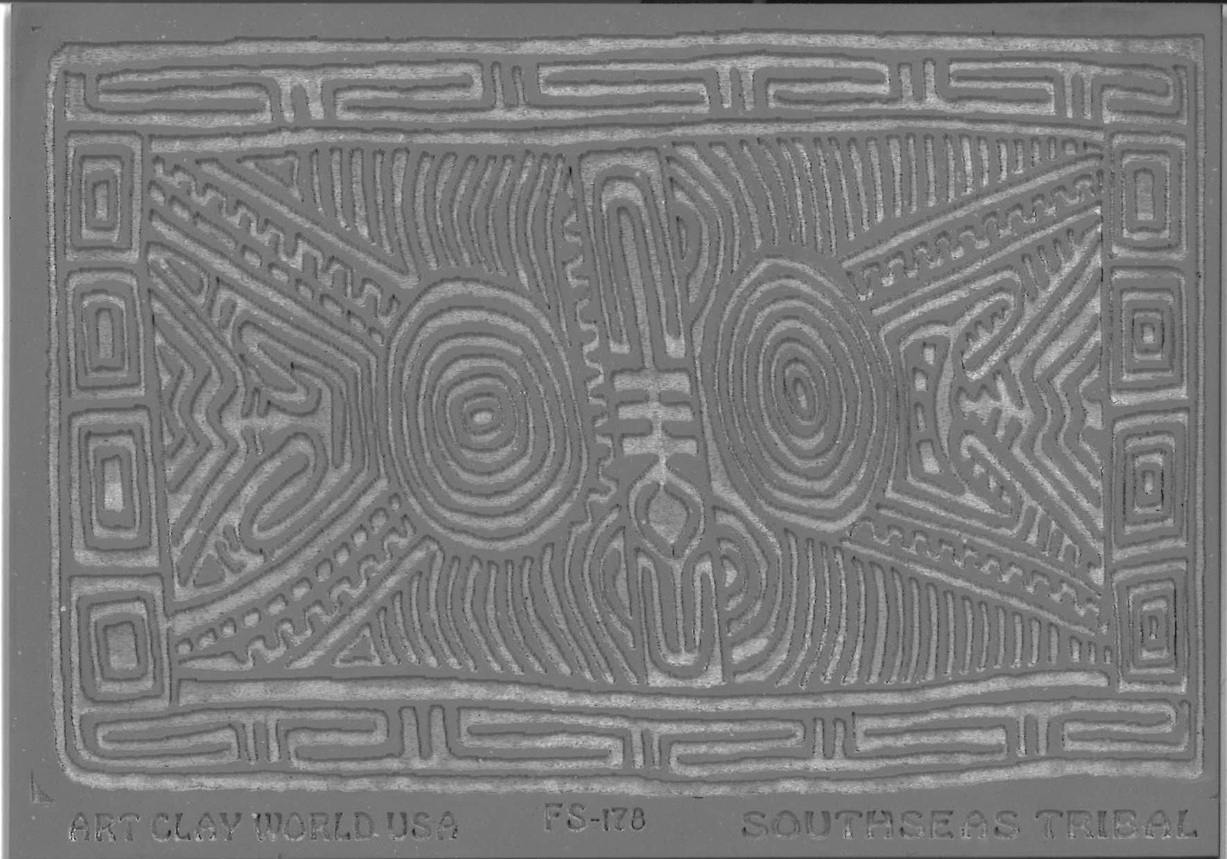FlexiStamps Texture Sheet South Seas Tribal Positive Design - 1 pc.