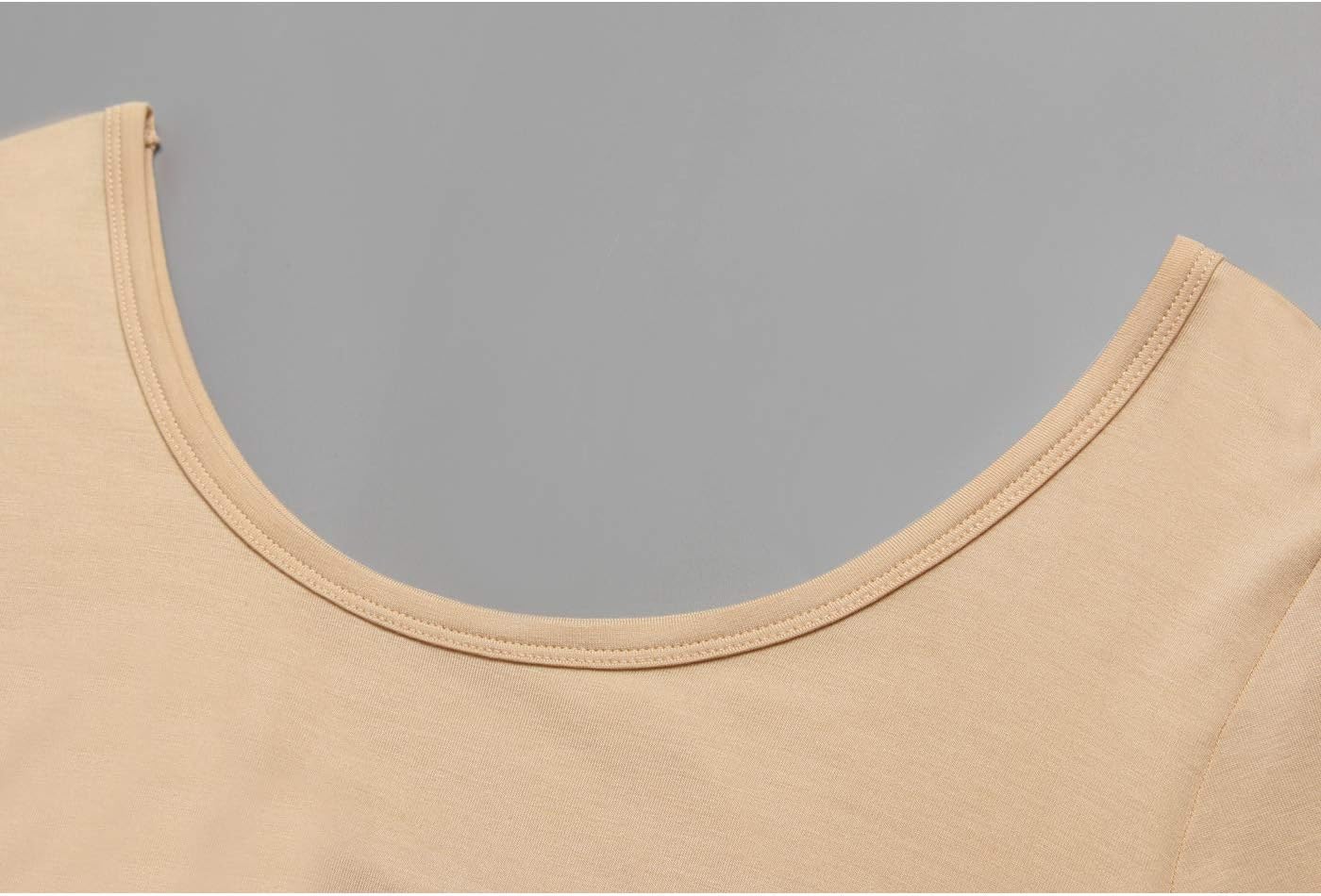 Mcilia Women's Ultrathin Modal Scoop Neck Baselayer Thermal Underwear Top & Bottom Set - Image 7