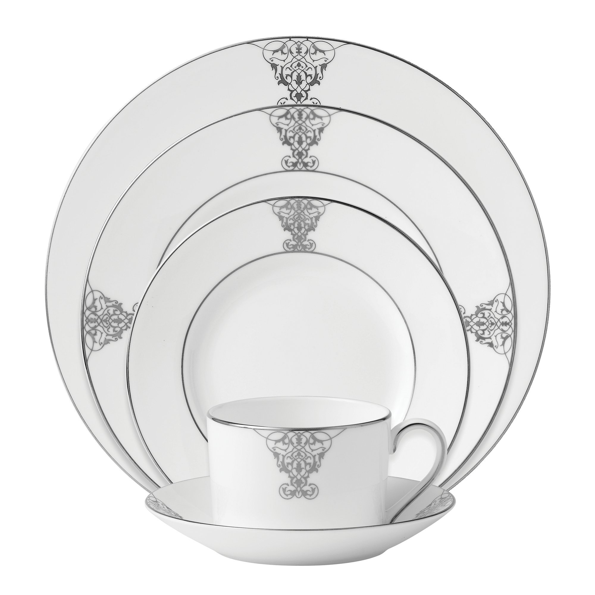 Amazon.com | Vera Wang Wedgwood Imperial Scroll Five-Piece Place