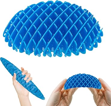 Fidget Toy, Blue Big Fidget Toys Adults and Teens, Funny Stretchy Sensory Stress Toys, Fidget Sensory Squeeze Toys, Relieves Stress and Anxiety Finger Toys for Teens with Autism ADHD
