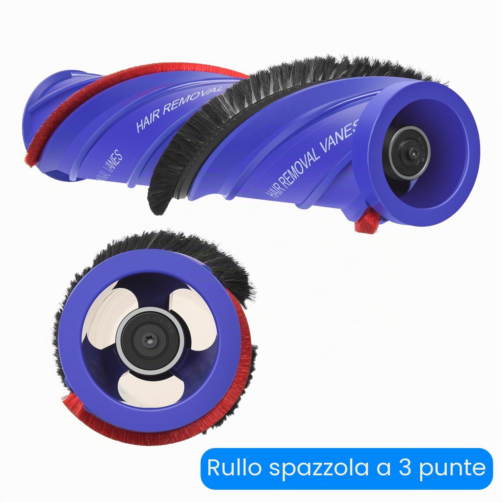 Spazzola Anti-Groviglio e Tappo Compatibile con Dyson V11 V10 V12 Motorbar Spazzola, Brush Roller N. parte 972182-01