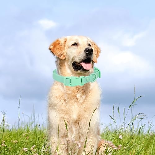 Miniatura 2 de Collar de perro impermeable de goma suave con hebilla de seguridad, collares ajustables para mascotas para perros pequeños, medianos y grandes