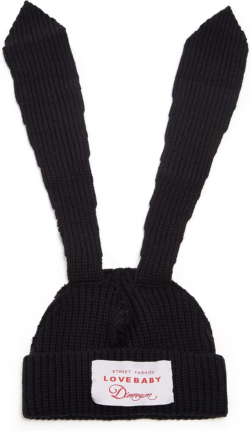 Knit Beanie Hats Cute Bunny Long Ears Funny Hat Fluffy Winter Cap Warm Knit Rabbit Crochet Skull Cap Outdoor Slouchy Hat - Image 2
