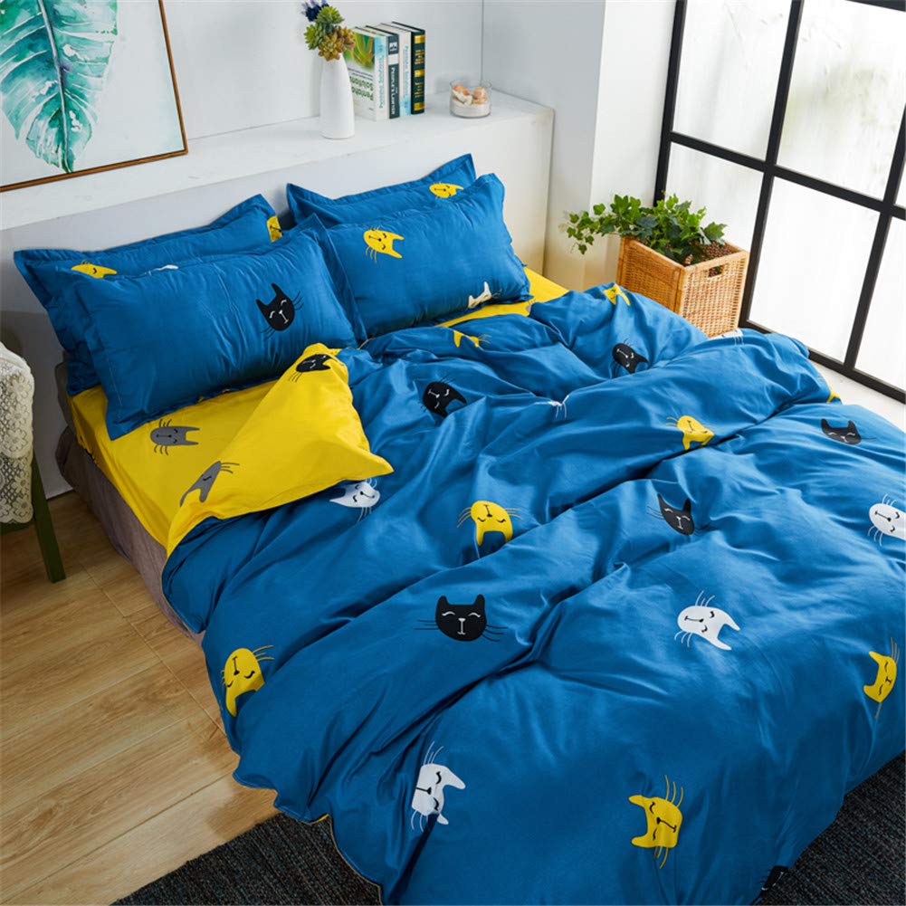 Housse de couette 2 personnes 220x240 cm Chickw1 en microfibre avec draps et taies