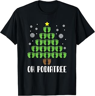 Oh Podiatree Chiropodist Podiatrist Funny Christmas Podiatry T-Shirt