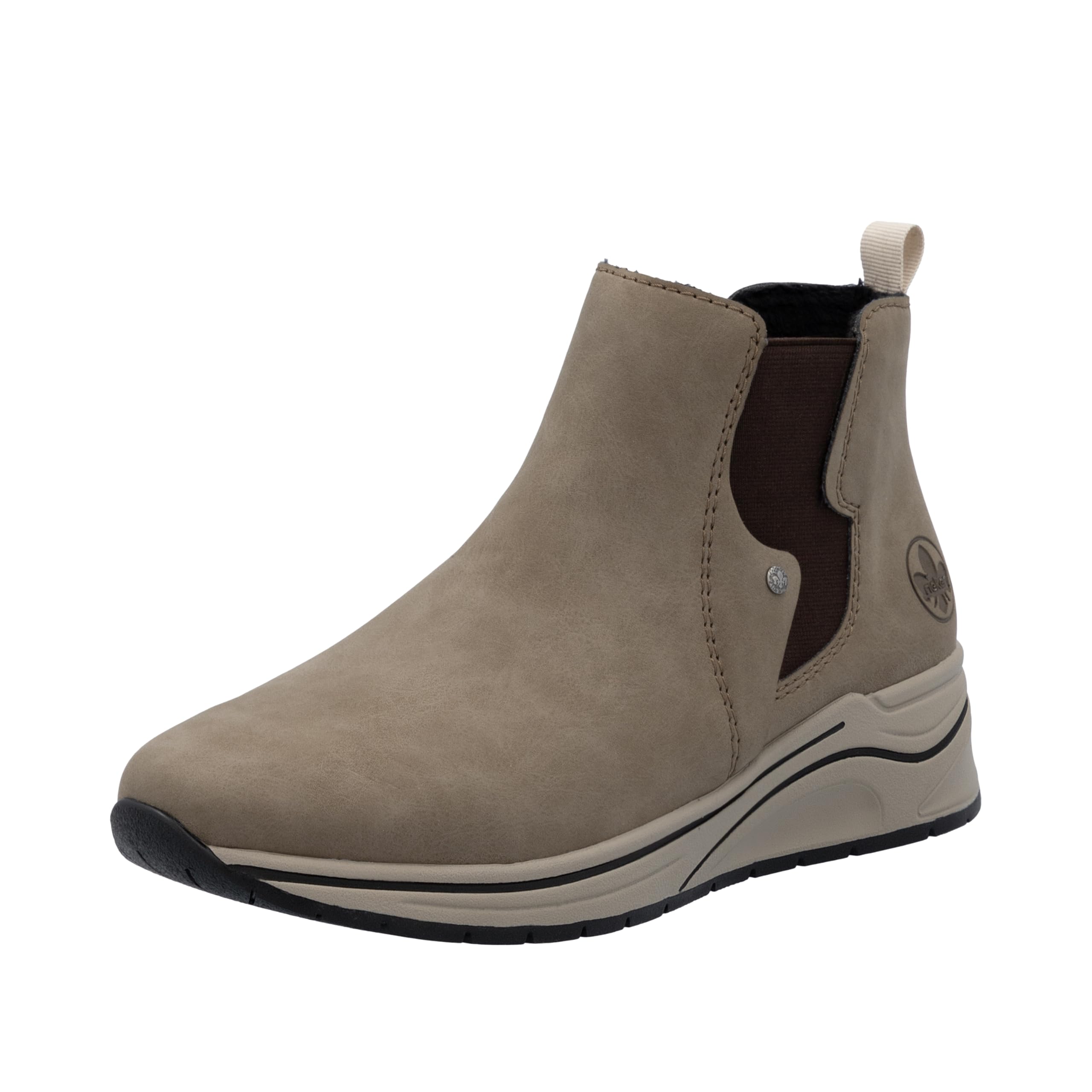 Rieker Women's N9561 Chelsea Boots, Beige, 41 EU, beige, 7.5 UK