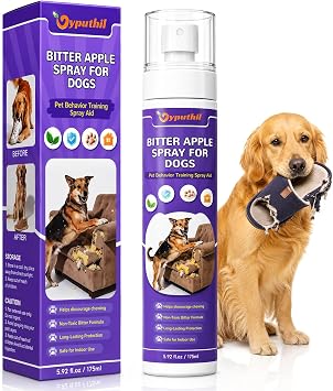 Bitter Apple Spray for Dogs, No Chew Deterrent Spray to Stop Chewing