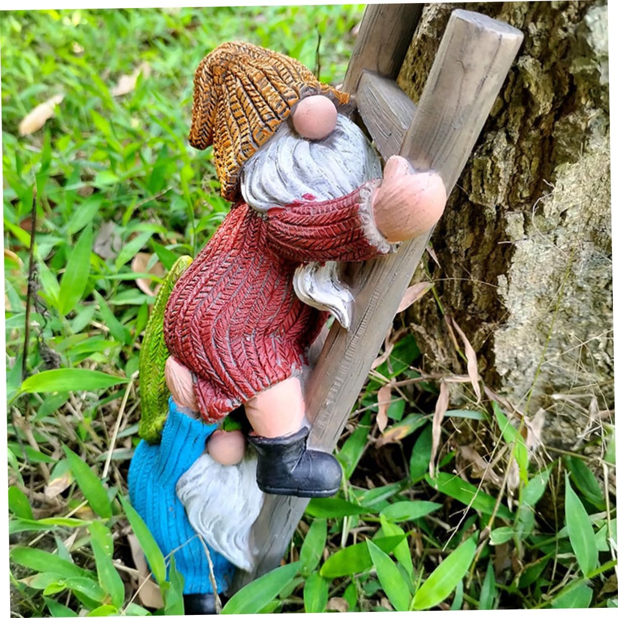 Hemoton Dwarf Statue Garden Ornaments Outdoor Lawn Gnome Decor Desktop Decor Patio Gnome Lovely Gnome Statue Decorative Gnome Statues Yard Lawn Gnome Cute Gnome Statue Resin Colorful