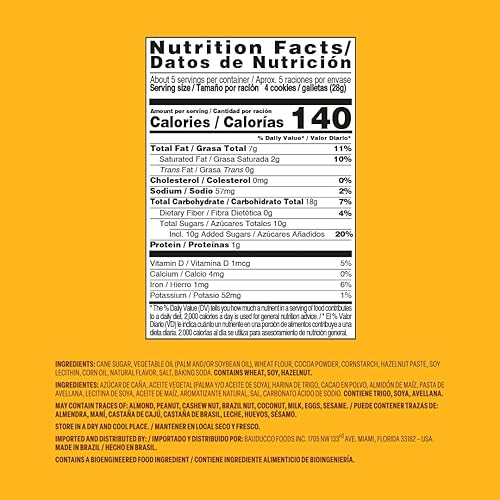 Miniatura 59 de Bauducco Vanilla Wafers - Galletas crujientes de oblea con 3 deliciosas capas de crema con sabor a vainilla, delicioso aperitivo dulce o desierto