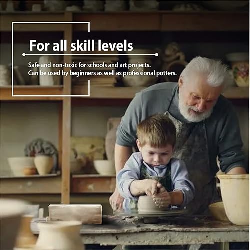 Miniatura 3 de Arcilla de cerámica blanca de bajo fuego, 10 libras (conos 04-3), fabricada en Estados Unidos, arcilla para modelar ruedas y construir a mano,