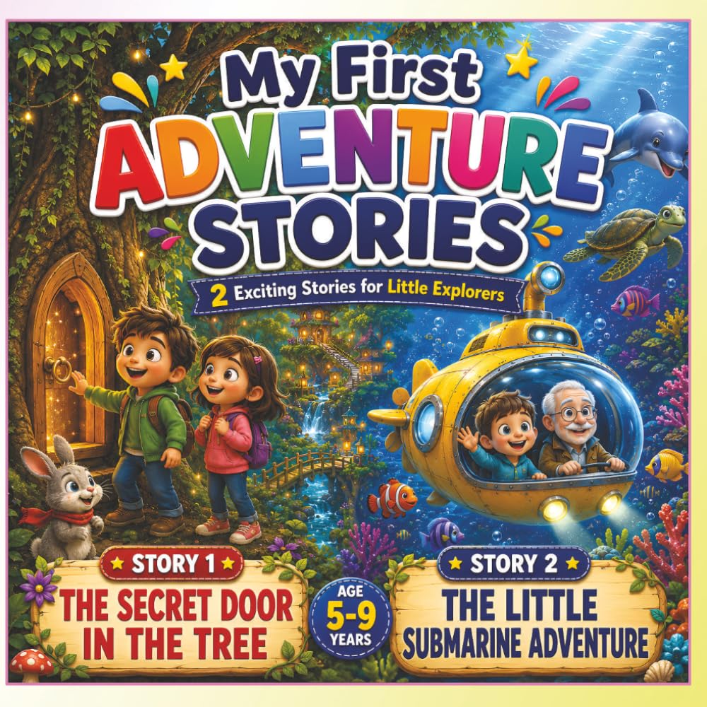 My First Adventure Stories: Two Exciting Illustrated Adventures of Magic, Discovery and Underwater Fun for Kids Ages 5–9