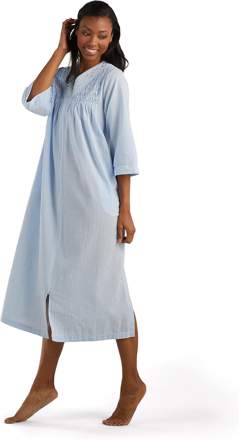 Ladies seersucker robes Clearance