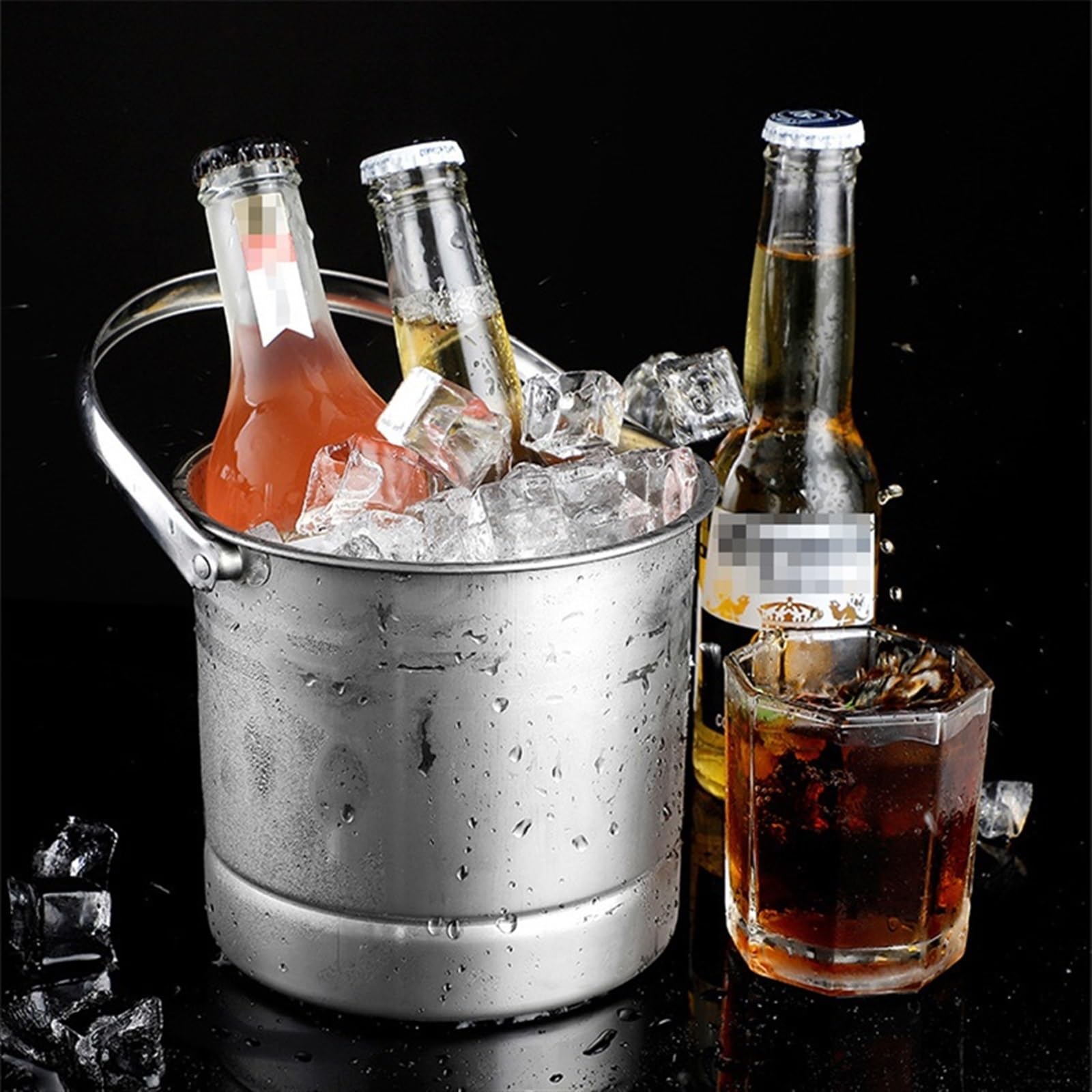 Portabilidad Cubo de Hielo pequeño portátil Engrosado