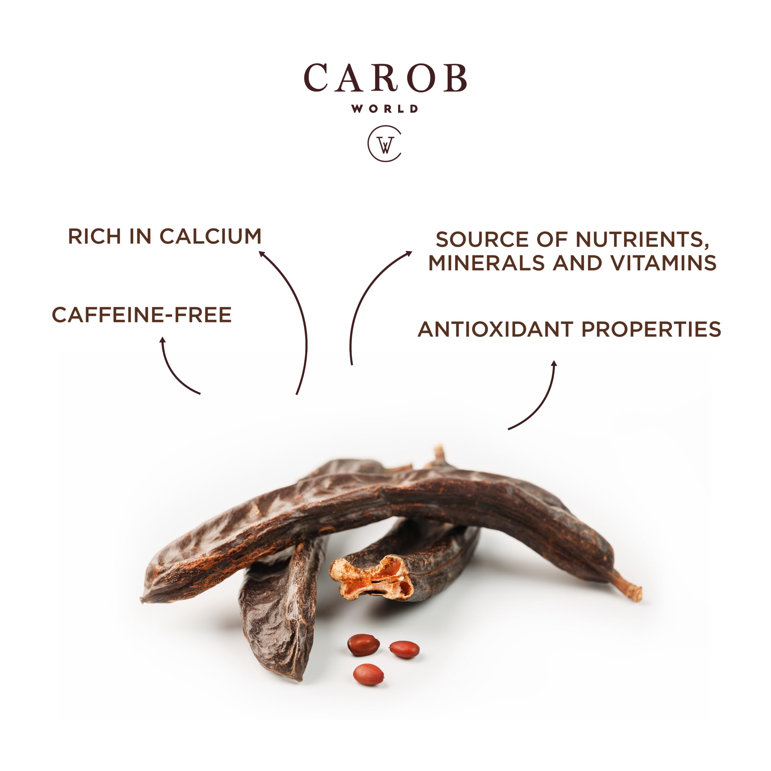 Carob and Almond Snack | | Glutenfrei, zuckerfrei und vegan | 20er-Pack (20 x 36g)