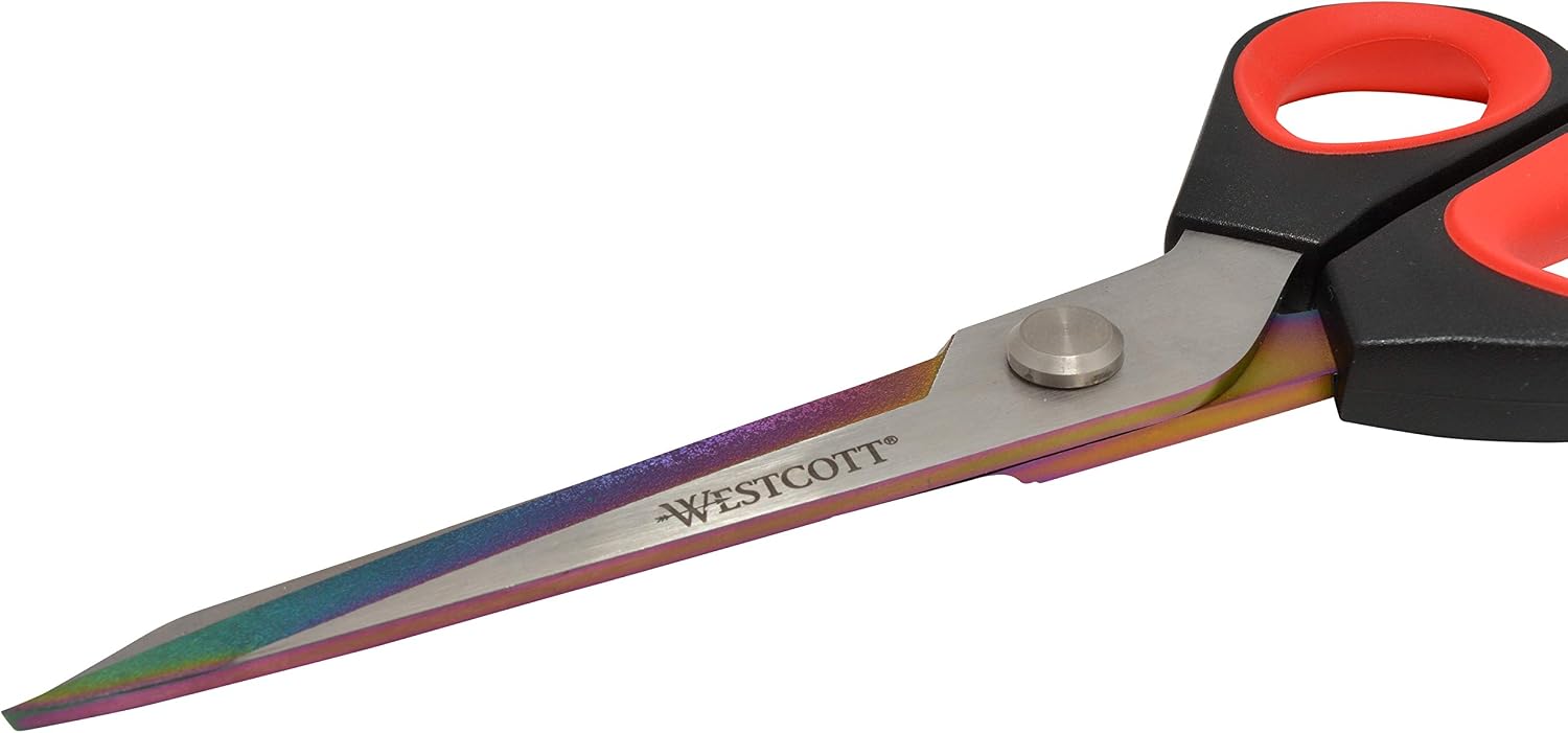Westcott Premium Tailor 9.5" Scissors, Red/Black