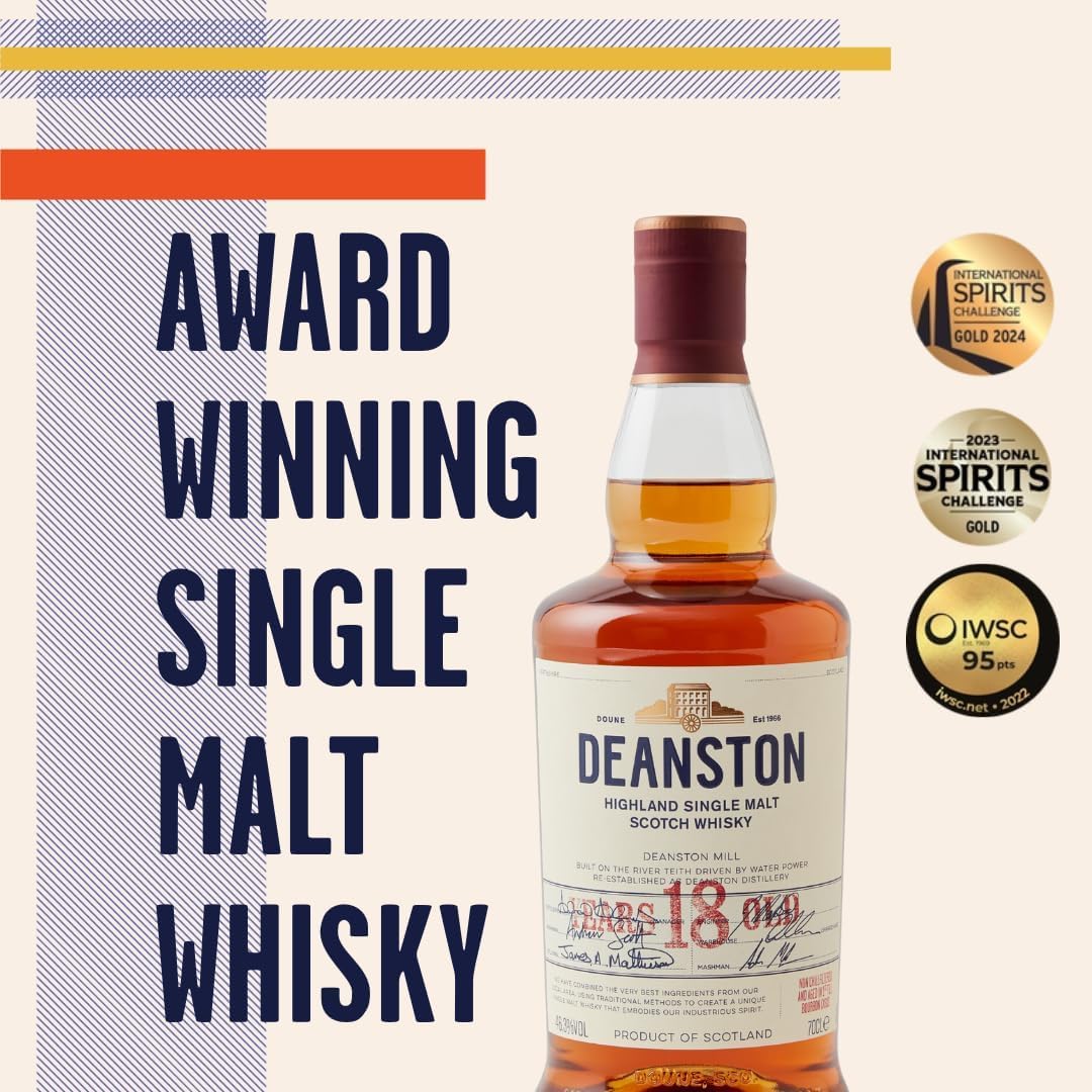 Deanston 18 Years Old Whisky 700 ML : Amazon.sg: Grocery