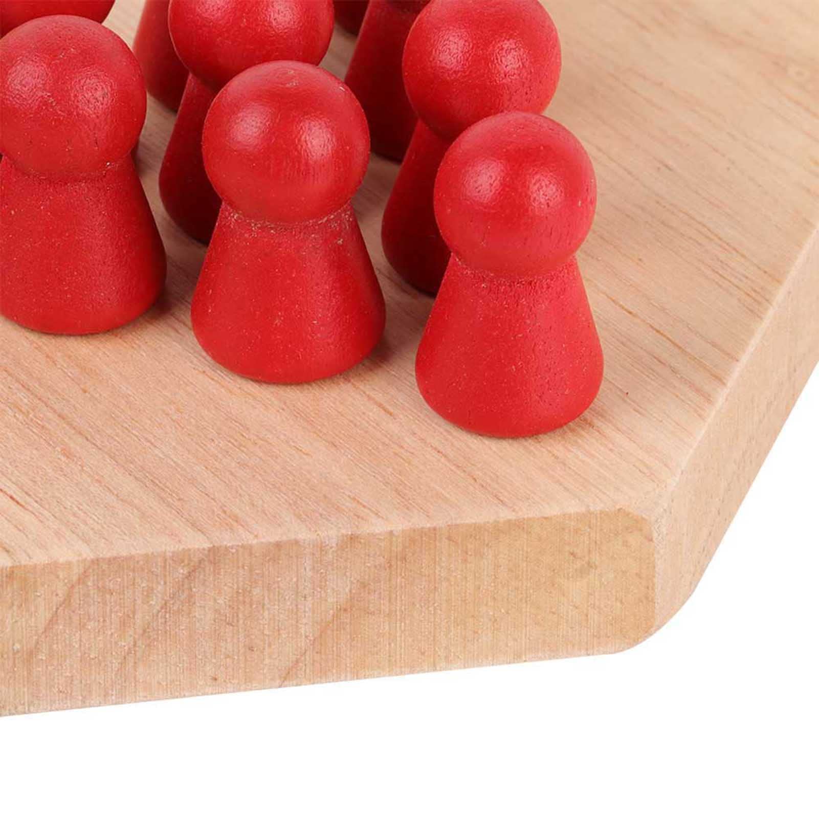 Drfeify Gioco da Tavolo a Dama Cinese per Bambini Gioco da Tavolo educativo Classico in Legno Halma per Famiglie