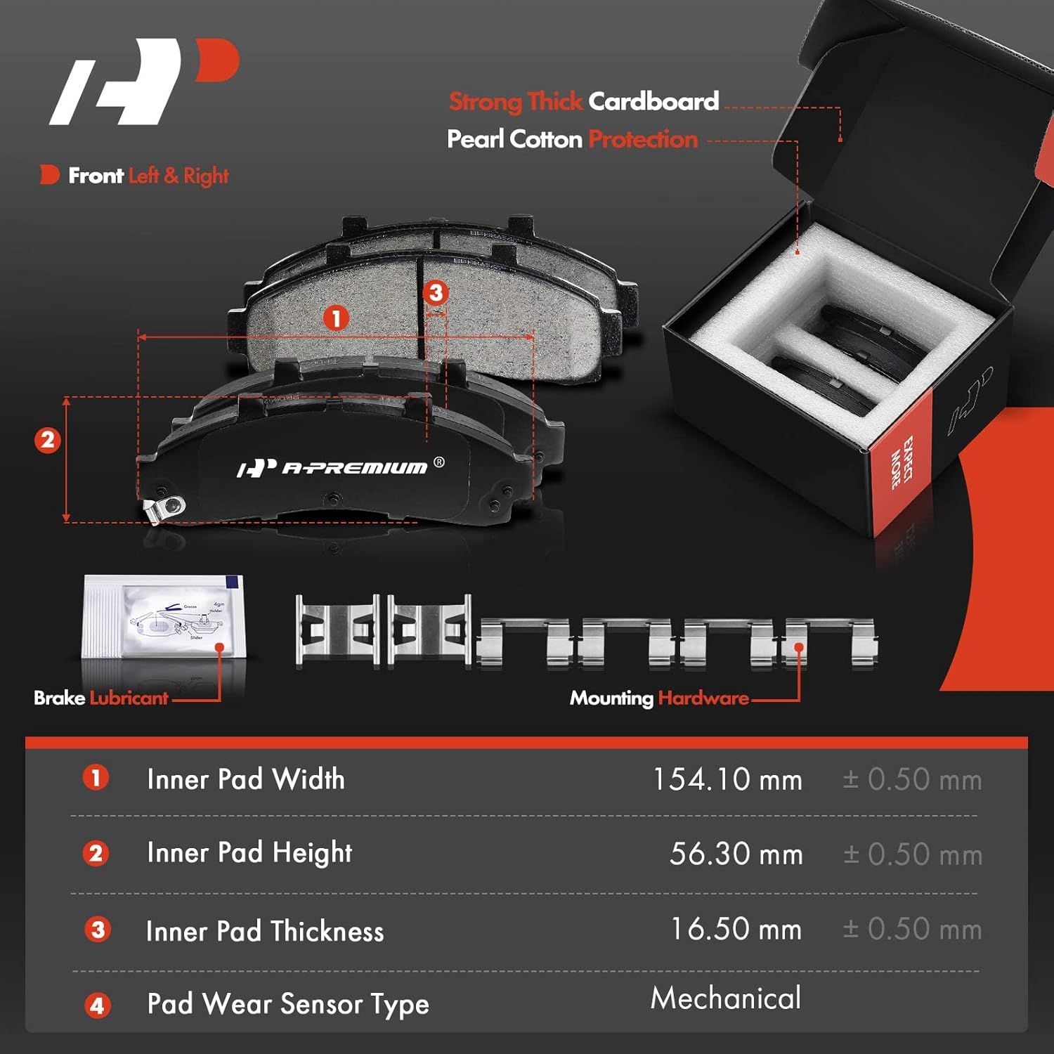 A-Premium Front and Rear Drilled and Slotted Disc Brake Rotors + Ceramic Pads Kit Compatible with Select Ford and Mercury Models - Explorer 1995-2001, Mountaineer 1997-2001, 12-PC Set