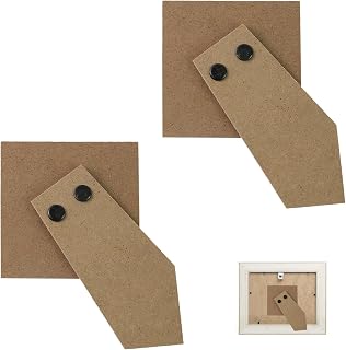 Crapyt 2 PCS Picture Frame Easel Picture Frame Backing Board Easel Back for Picture Frames, Canvases and Paintings 4.09" Picture Easel