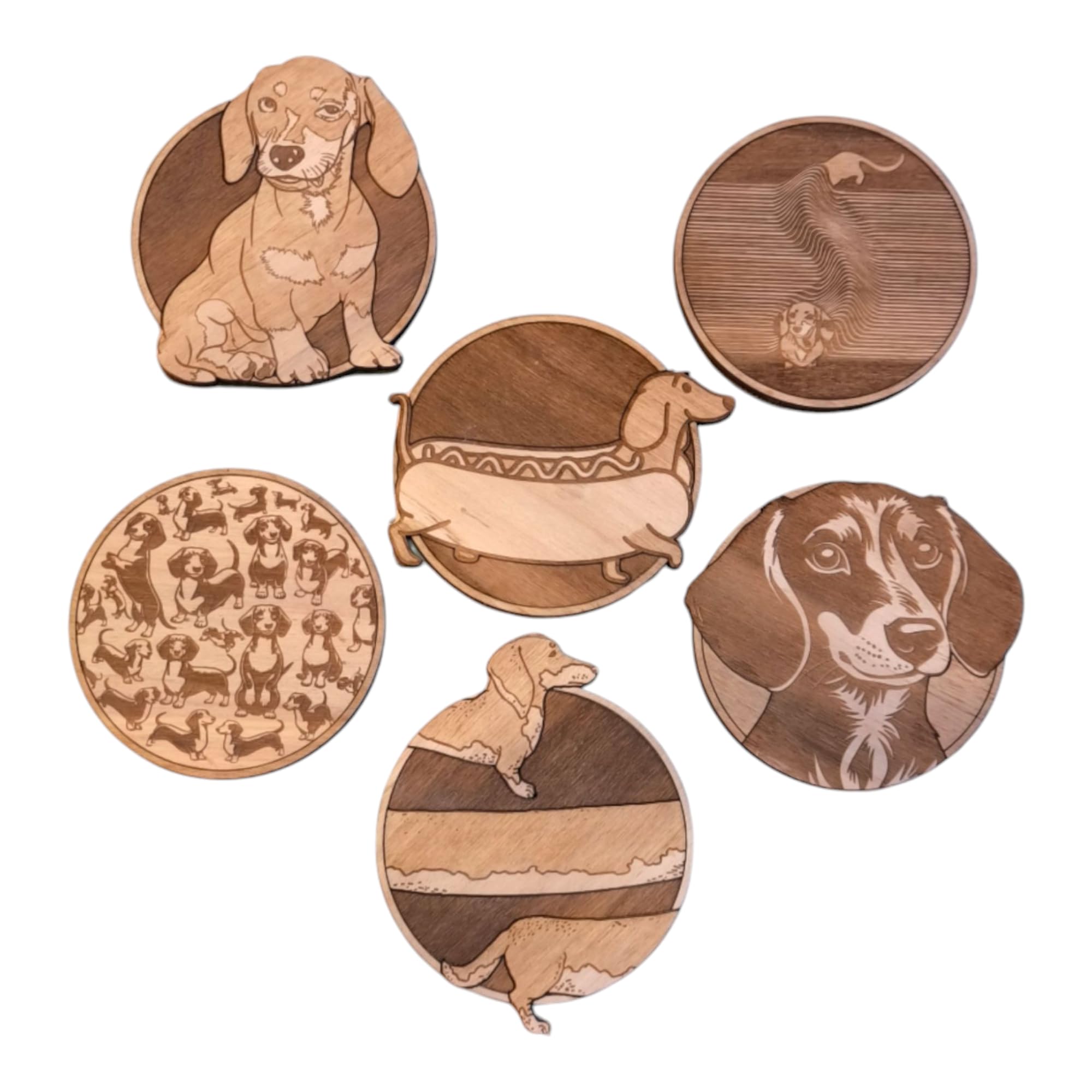 Dessous de verre en bois teckel pour supprimer les taches sur vos tables en bois