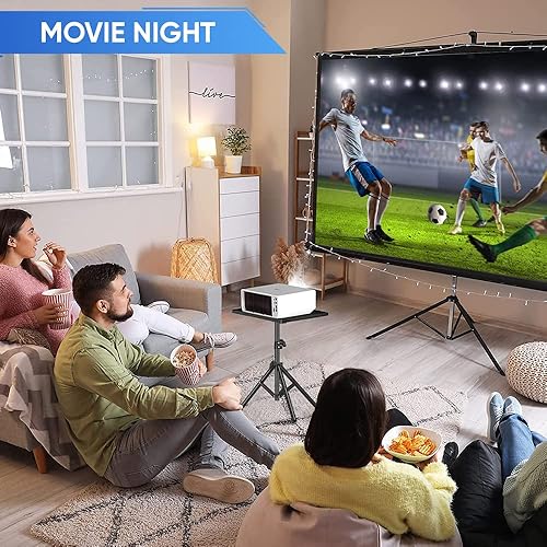 Miniatura 6 de Soporte de trípode para proyector trípode plegable portátil para portátil altura ajustable de 22 a 67 pulgadas estantes multifuncionales para