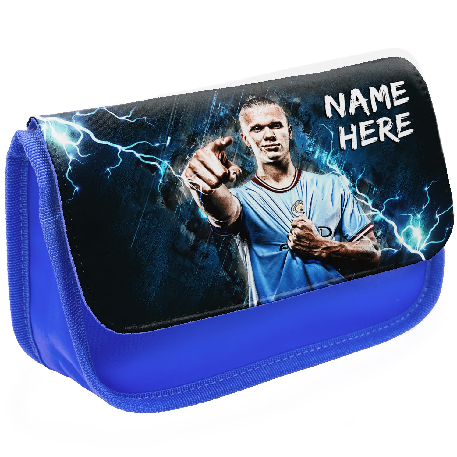 KRAFTYGIFTS Personalised Haaland Pencil Case Football Legend Manchester School Pen Bag Footballer Boys Stationary Gift NLP31