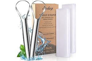 Tongue Cleaner (2 Pack) for Women, Easkep Tongue Scrapers for Adults