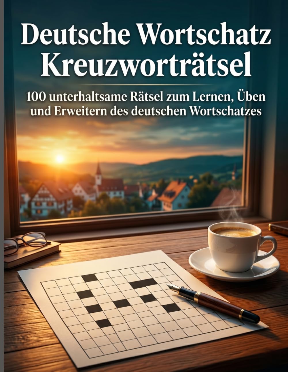 Deutsche Wortschatz Kreuzworträtsel: 100 unterhaltsame Rätsel zum Lernen, Üben und Erweitern des deutschen Wortschatzes