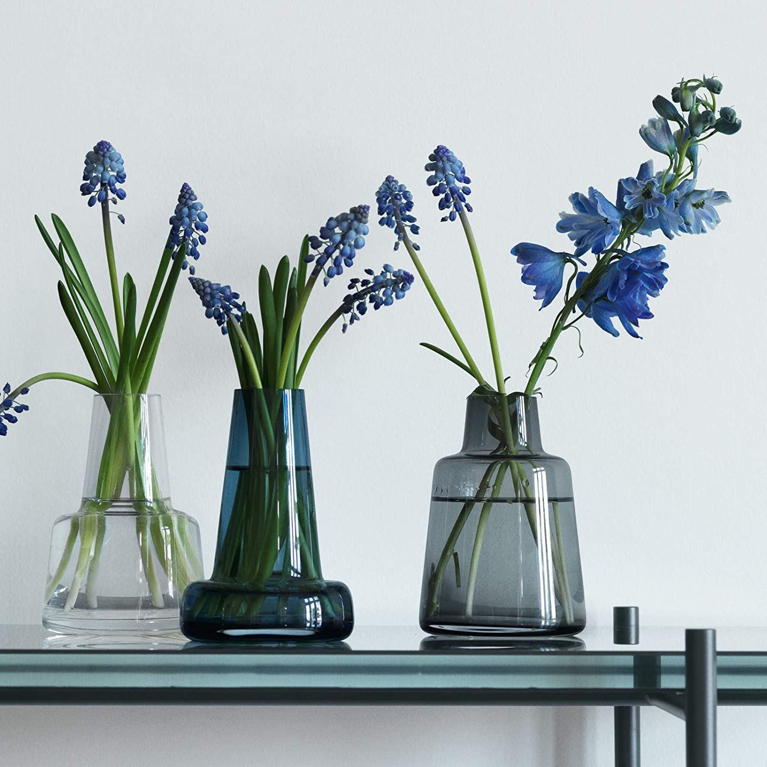 Amazon.com: Holmegaard Flora Vase Medium Neck, Clear, 4.7